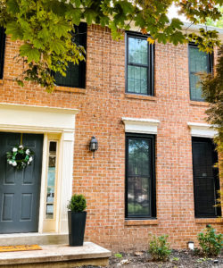 Our Beautiful Traditional Brick House With Black Windows Remodel