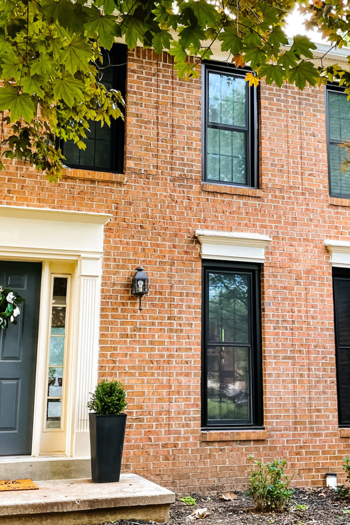 Our Beautiful Traditional Brick House With Black Windows Remodel