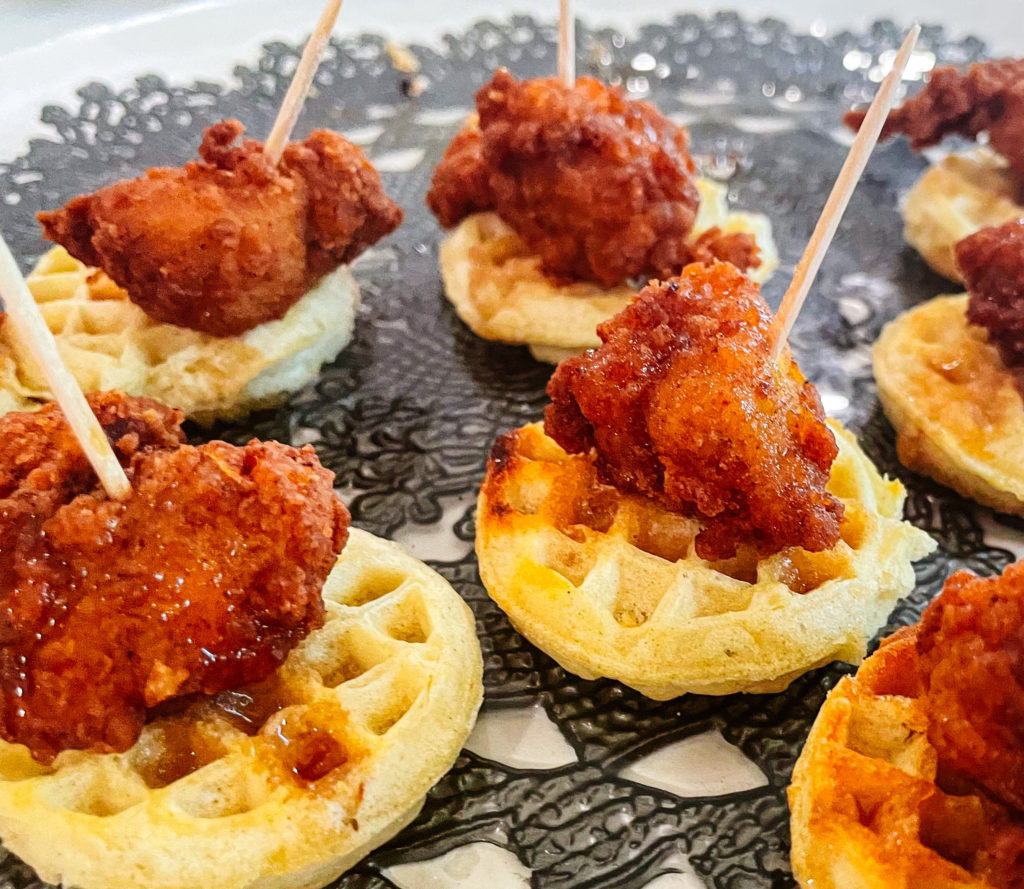 Mini Chicken and Waffles - Sweet Beginnings Blog