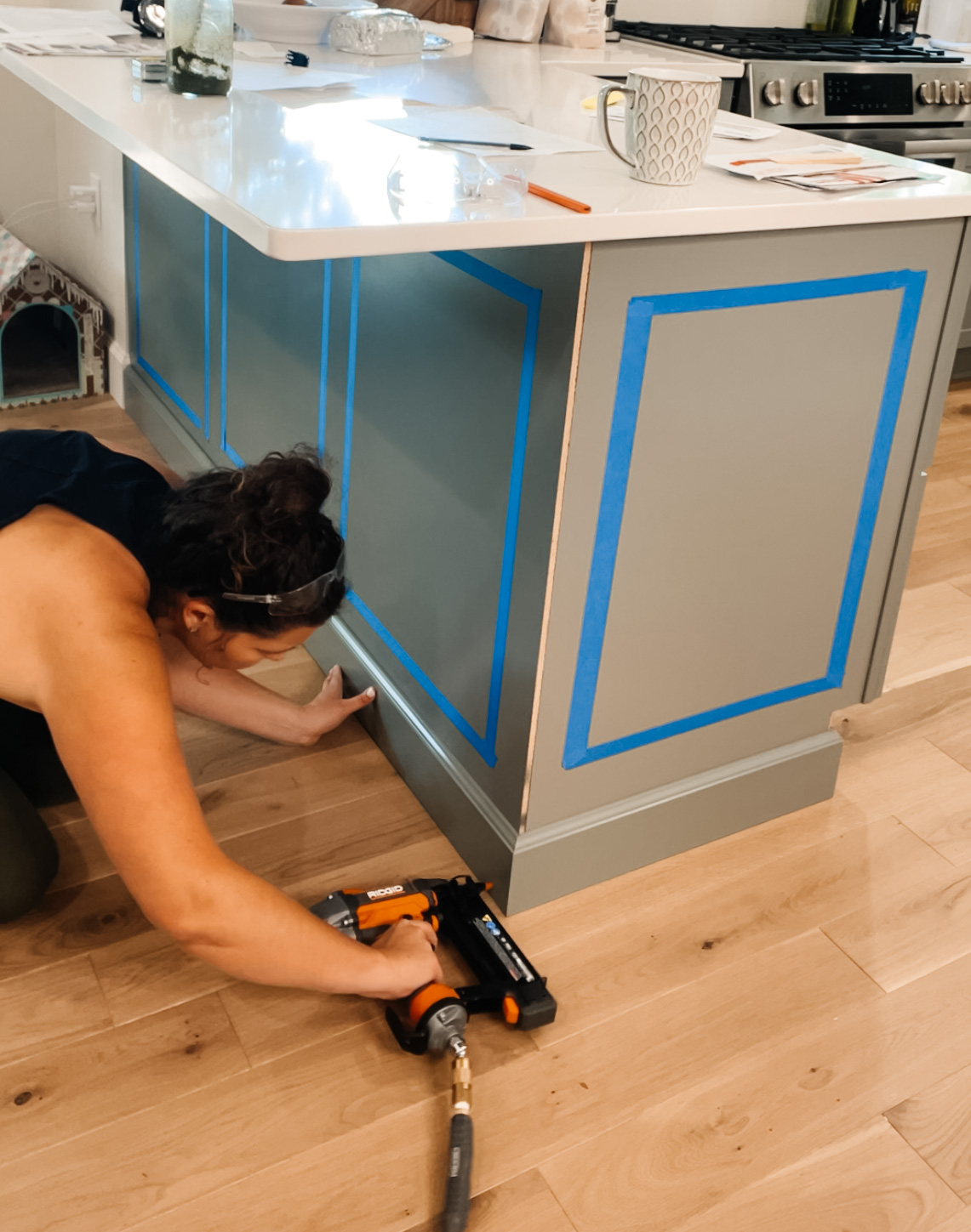 How to Add Kitchen Island Trim Molding and Instantly Update your Kitchen