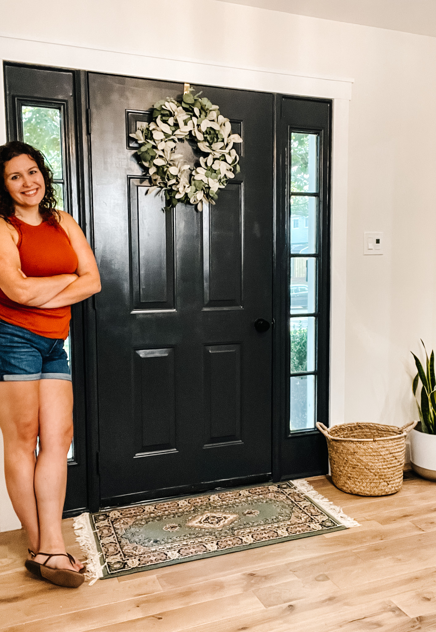 Want a Black Interior Front Door? How New Trim And Paint Change