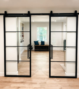 Glass Barn Doors Gave Our Office A Stunning Modern Look