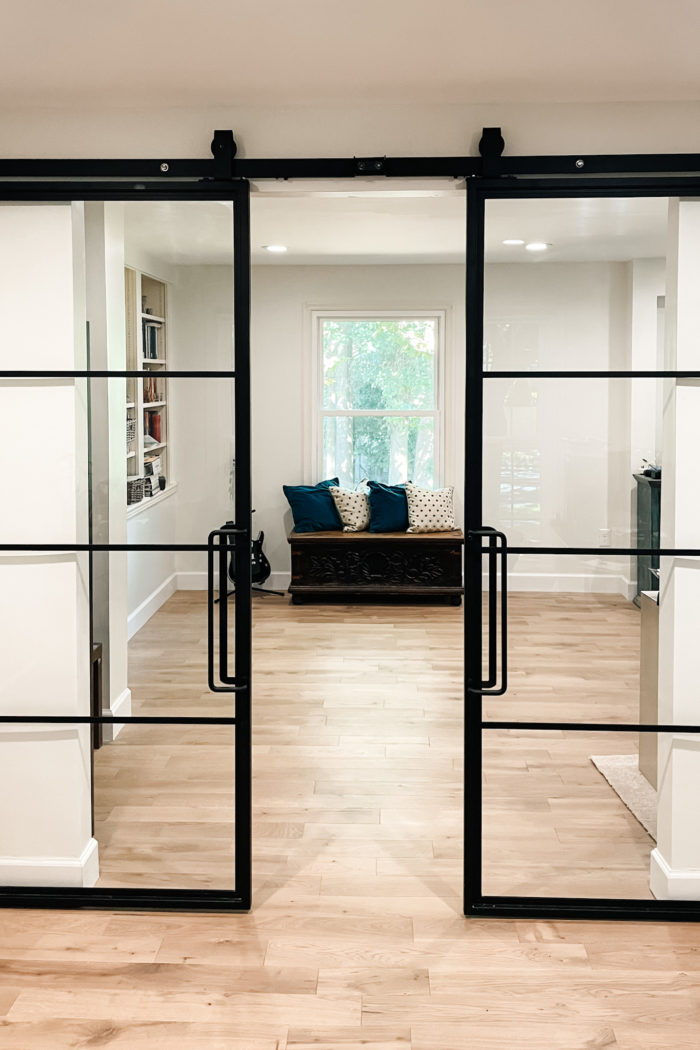 Glass Barn Doors Gave Our Office A Stunning Modern Look